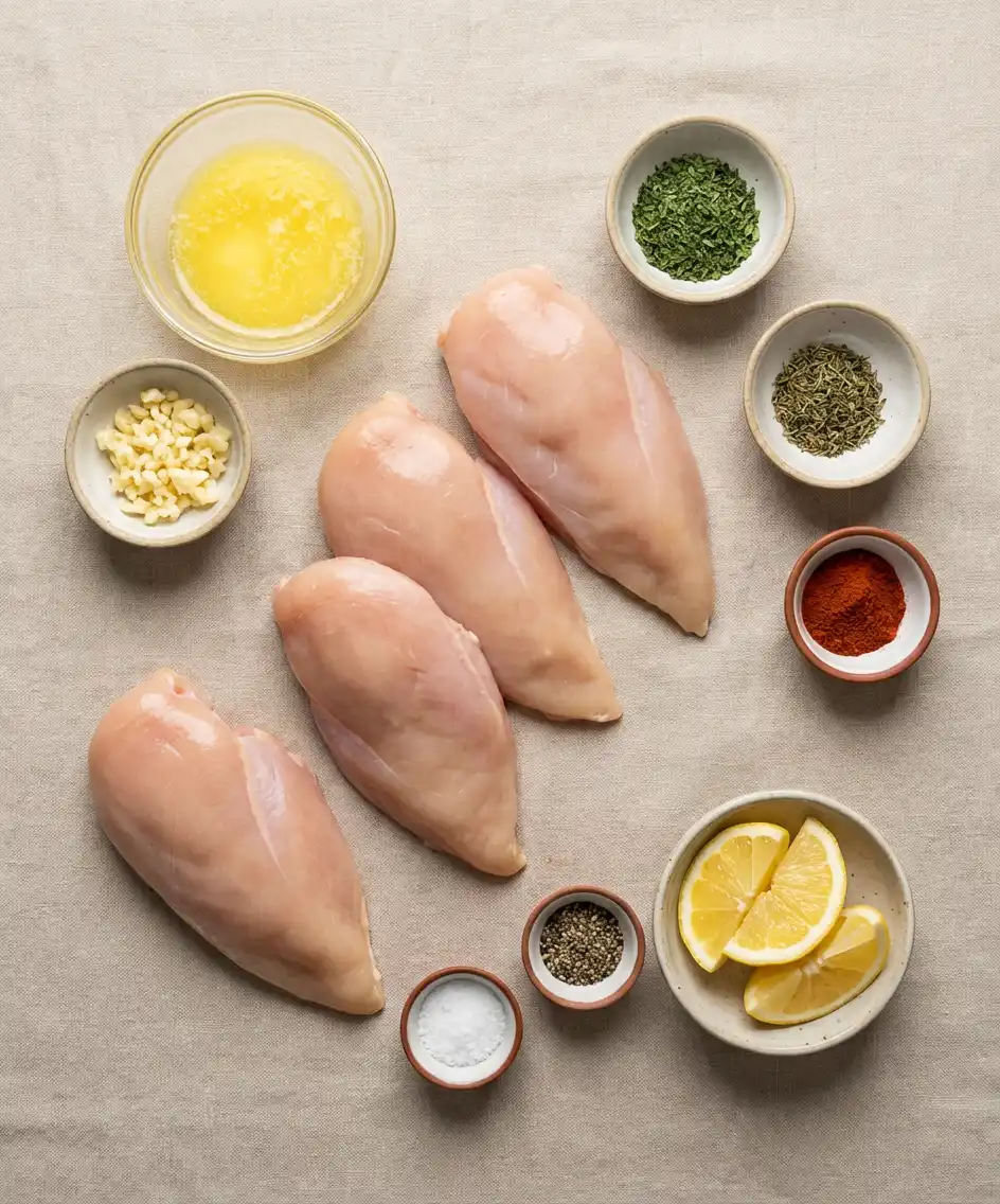 Garlic Butter Baked Chicken Breast ingredients