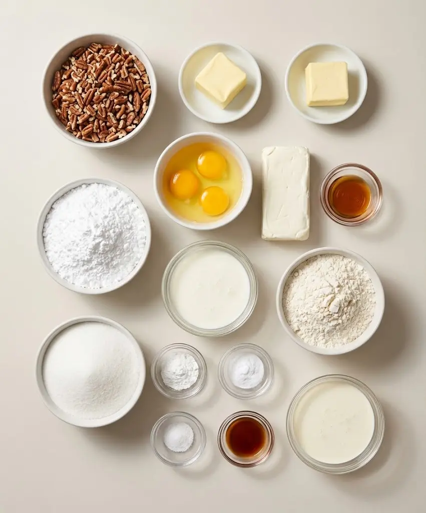 Gooey Butter Pecan Cake ingredients