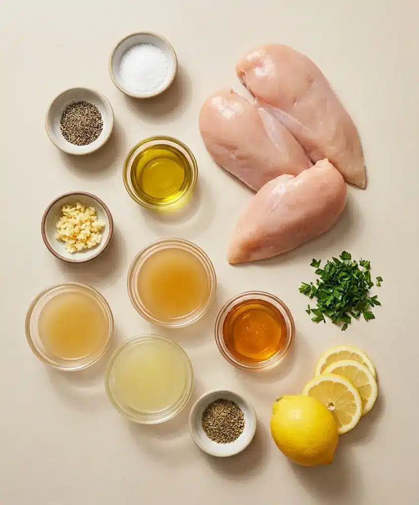 Lemon Garlic Chicken ingredients