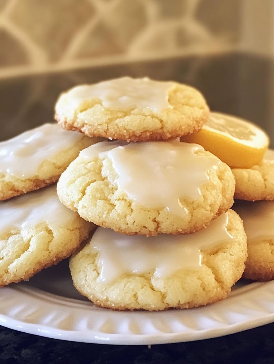 Lemon Poundcake Cookies – Soft, Glazed Citrus Treats