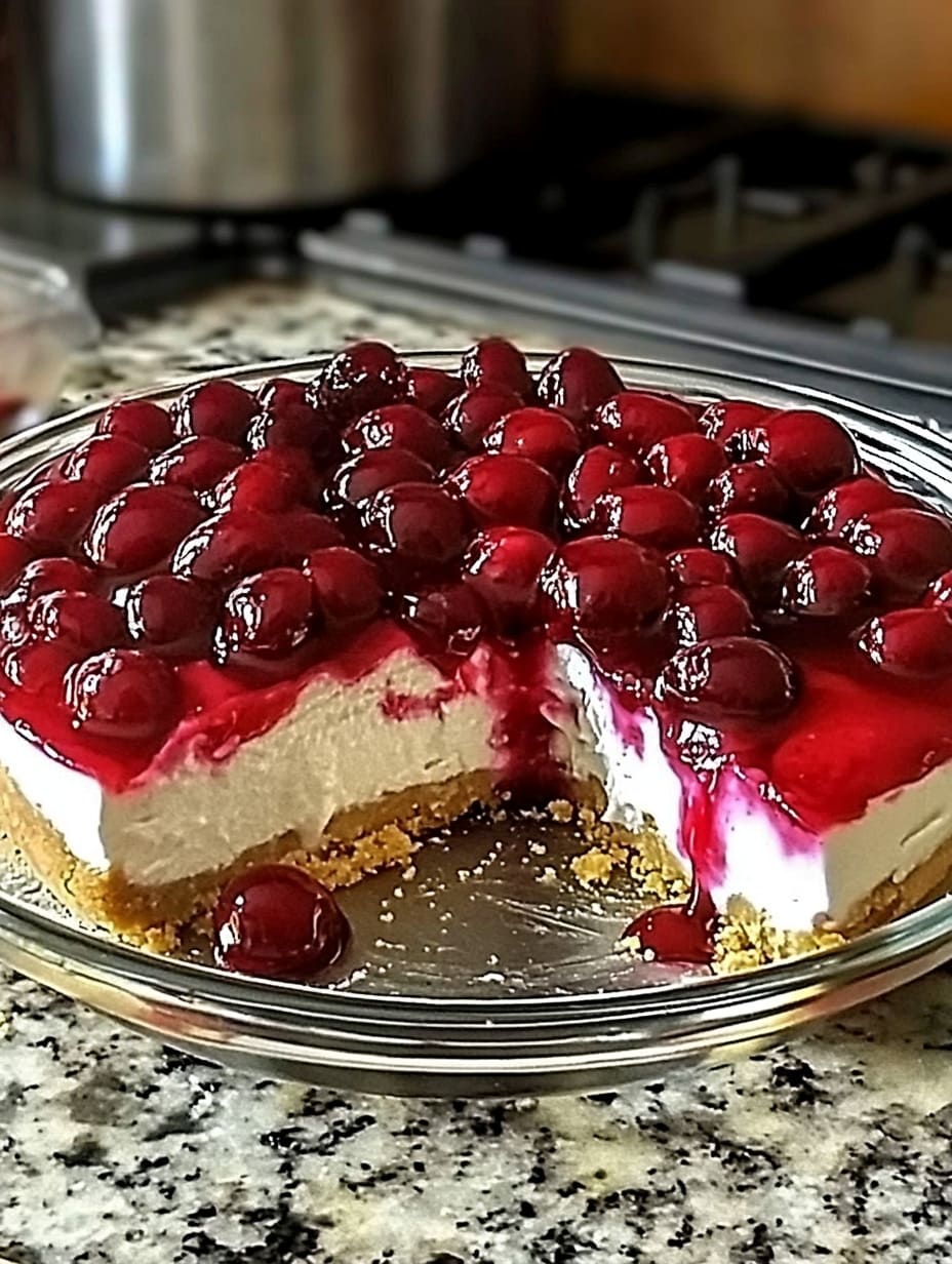 No-Bake Cherry Cheesecake