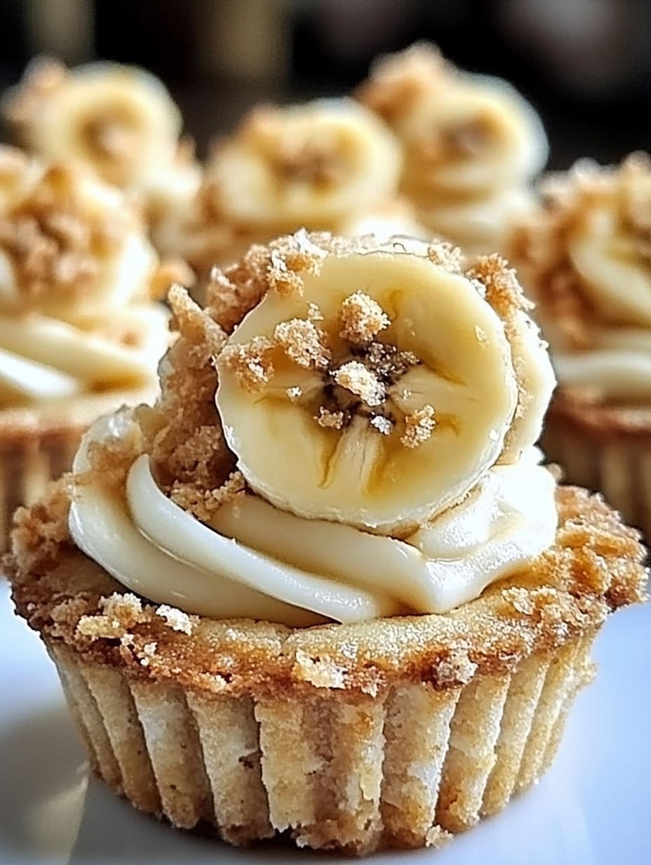 No-Bake Mini Banana Cream Pies