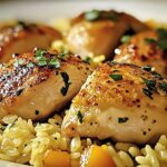 Oven Baked Chicken and Rice – Easy One Pan Dinner