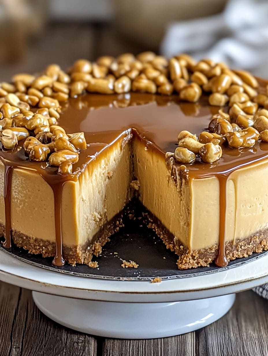 Peanut Butter Caramel Cheesecake