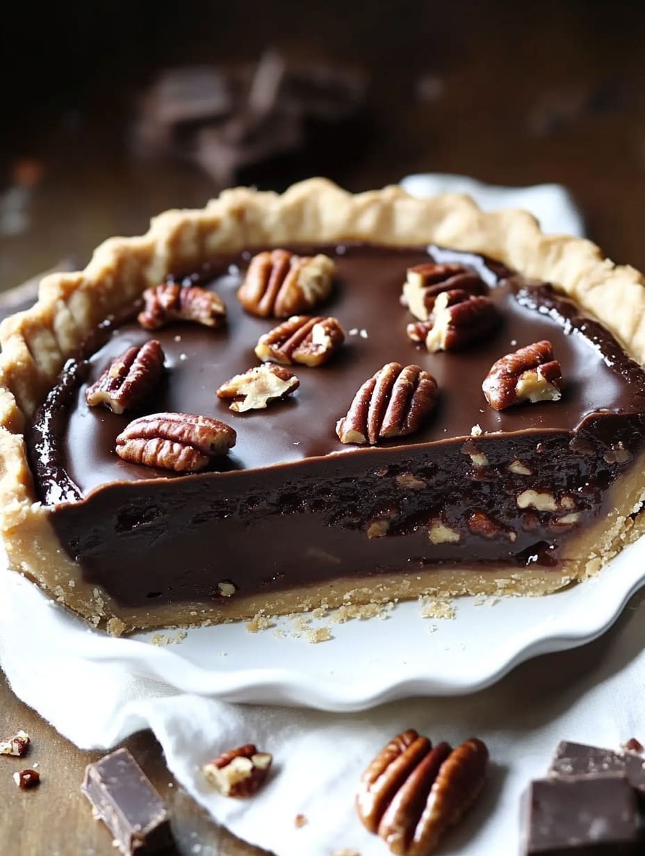 Rich and Decadent Texas Chocolate Pecan Pie