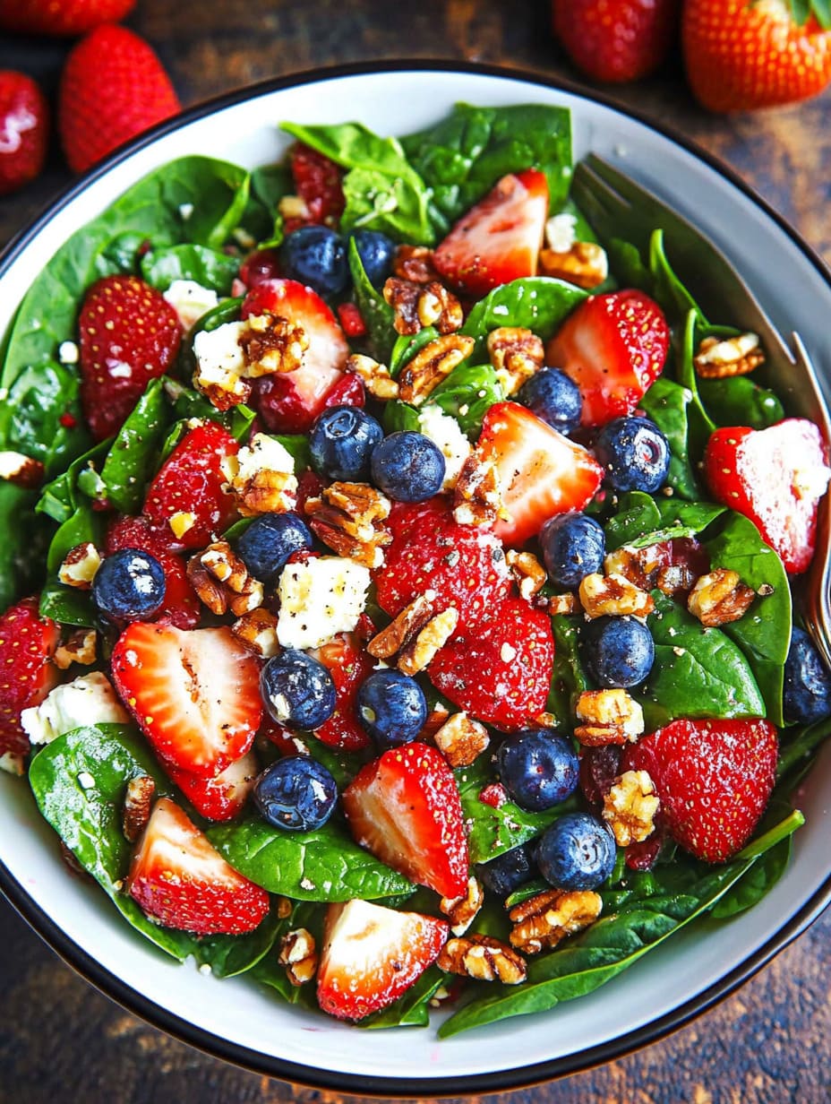 Strawberry Spinach Salad