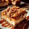 Caramel Apple Cheesecake Bars Recipe with Streusel