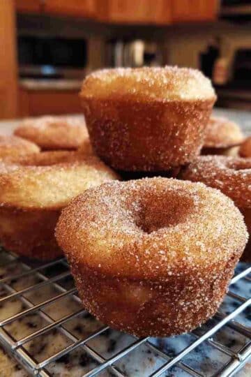 Grandma’s Fluffy Cinnamon Sugar Donut Muffins Recipe