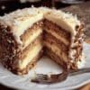 White Chocolate Coconut Pecan Cake