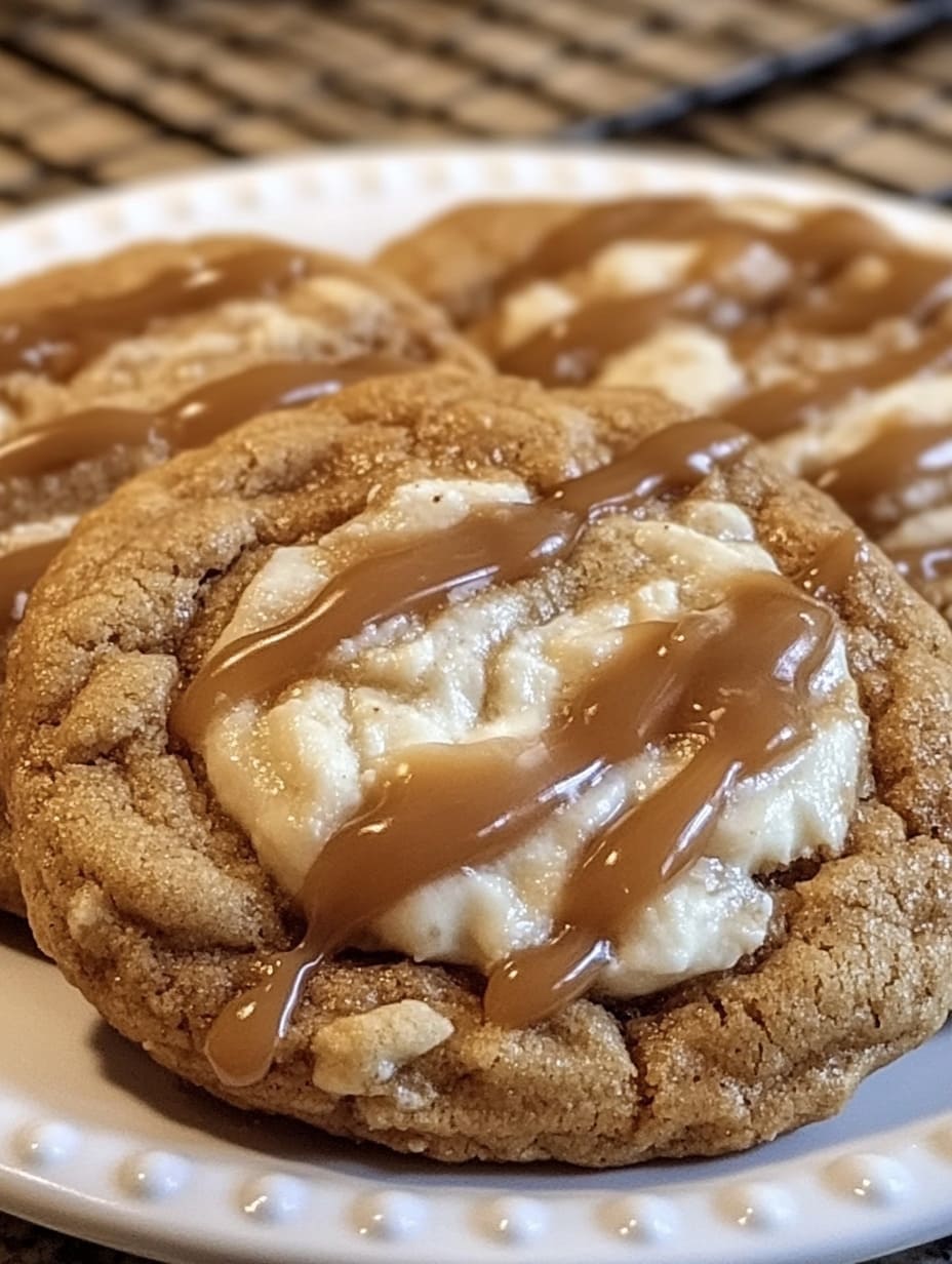 Caramel Cheesecake Cookies – Gooey Stuffed Dessert