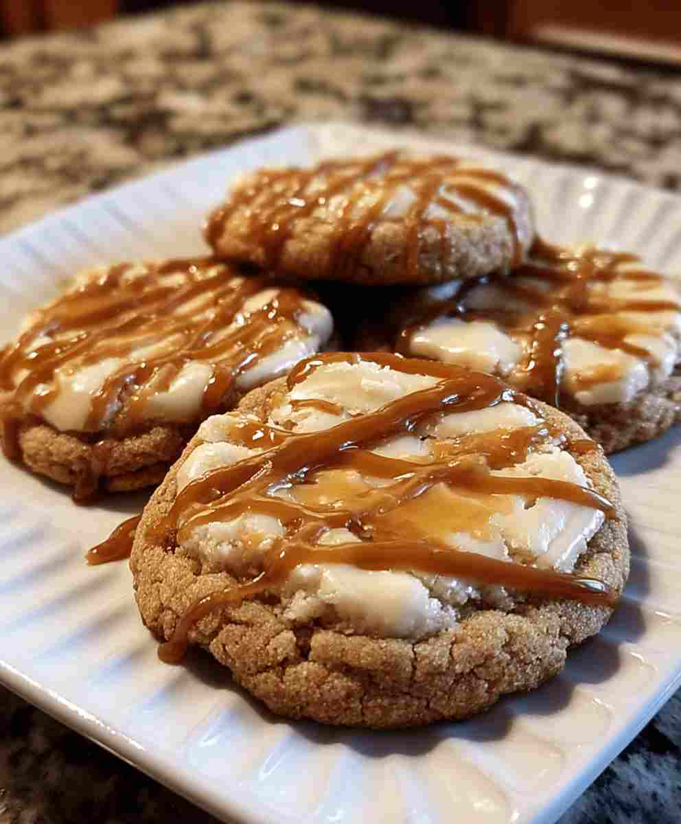 Caramel Cheesecake Cookies
