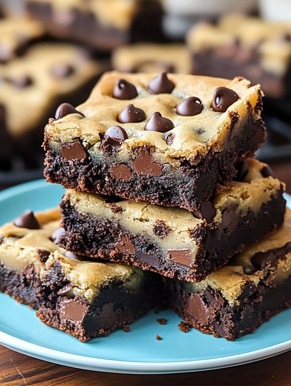 Chocolate Chip Cookie Brownies – Easy Brookie Bars