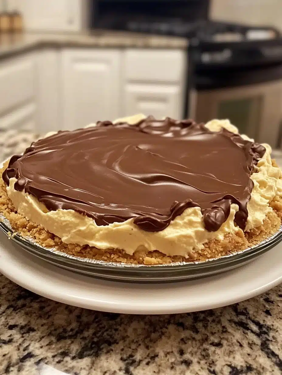 Chocolate Peanut Butter Cream Pie
