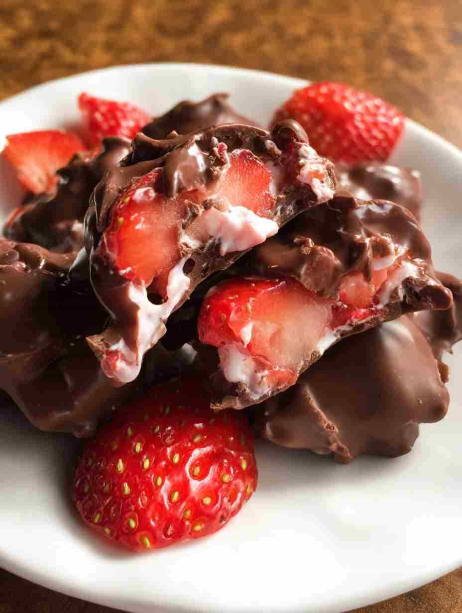 Chocolate Strawberry Yogurt Clusters Recipe