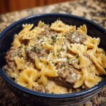 Creamy Beef and Bowtie Pasta Easy Weeknight Dinner Recipe