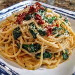 Creamy Sun-Dried Tomato Spinach Spaghetti