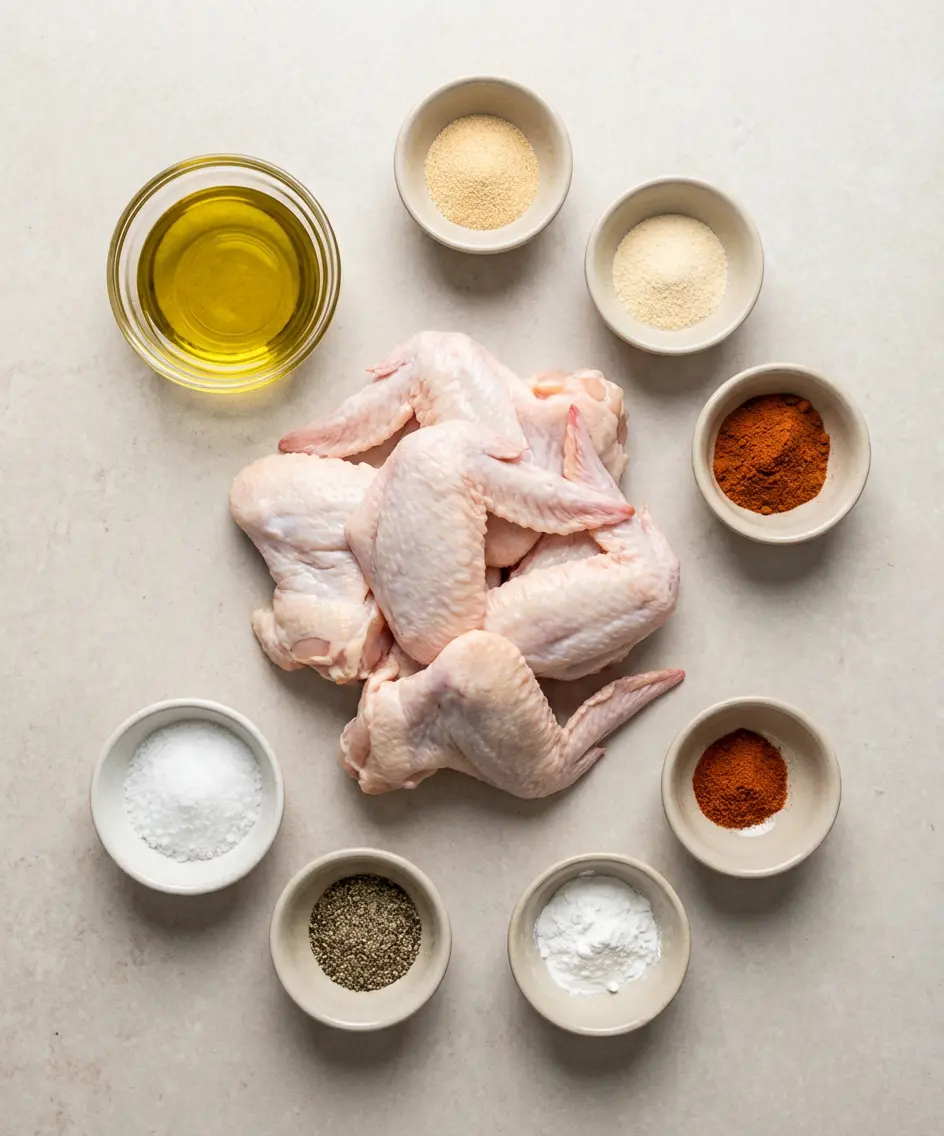 Crispy Baked Chicken Wings ingredients