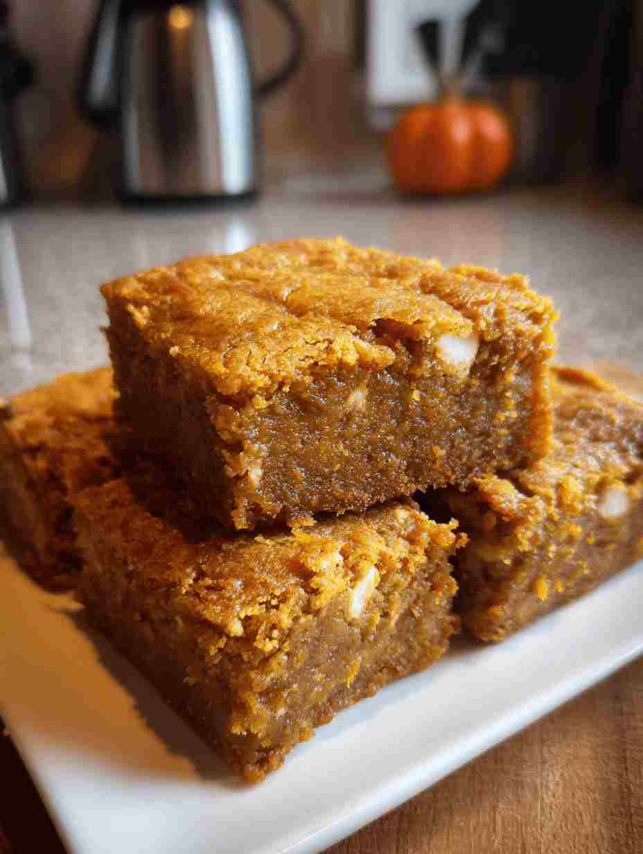 Easy Pumpkin Blondies Recipe