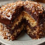 German Chocolate Cake with Coconut Pecan Frosting