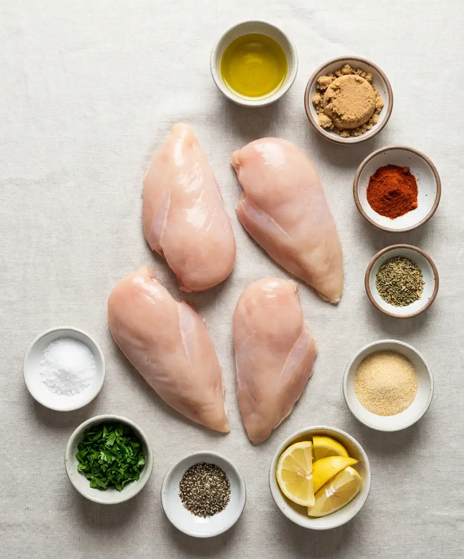 Juicy Baked Chicken Breast Recipe ingredients