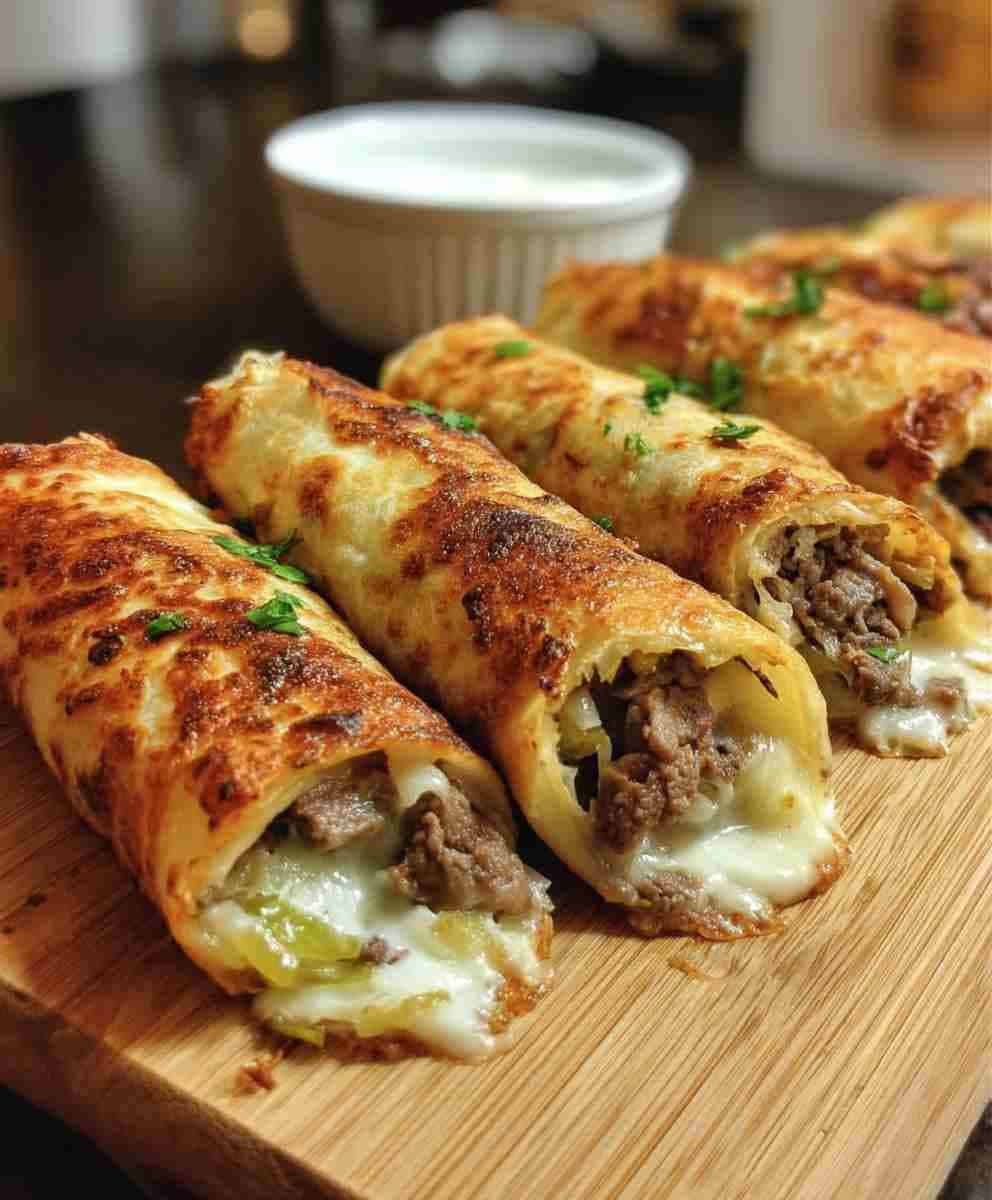 Keto Philly Cheesesteak Roll Ups Low Carb Recipe