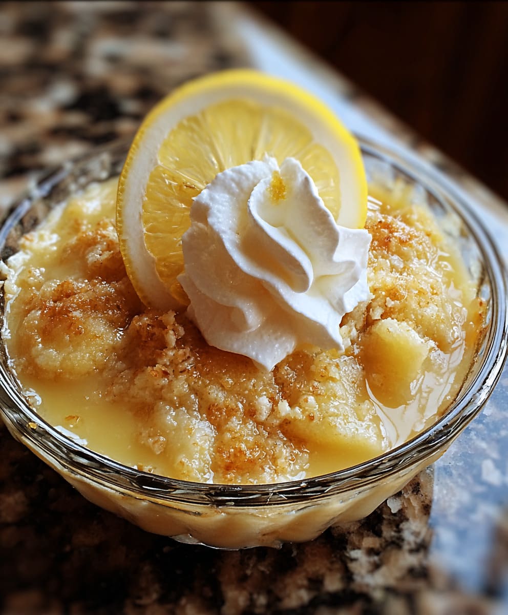 Magic Lemon Cobbler Delight