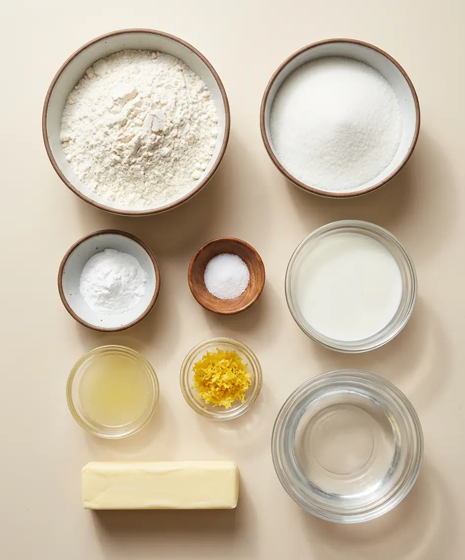 Magic Lemon Cobbler Delight ingredients