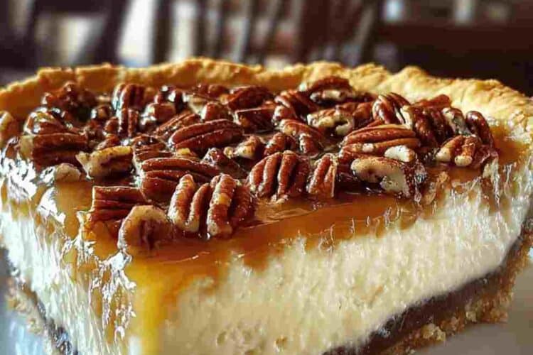 Pecan Cheesecake Pie Creamy Southern Favorite
