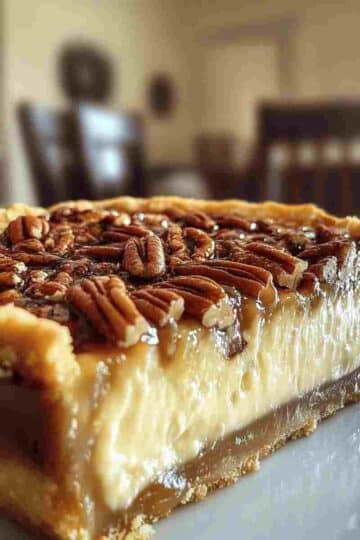 Pecan Cheesecake Pie Creamy Southern Favorite
