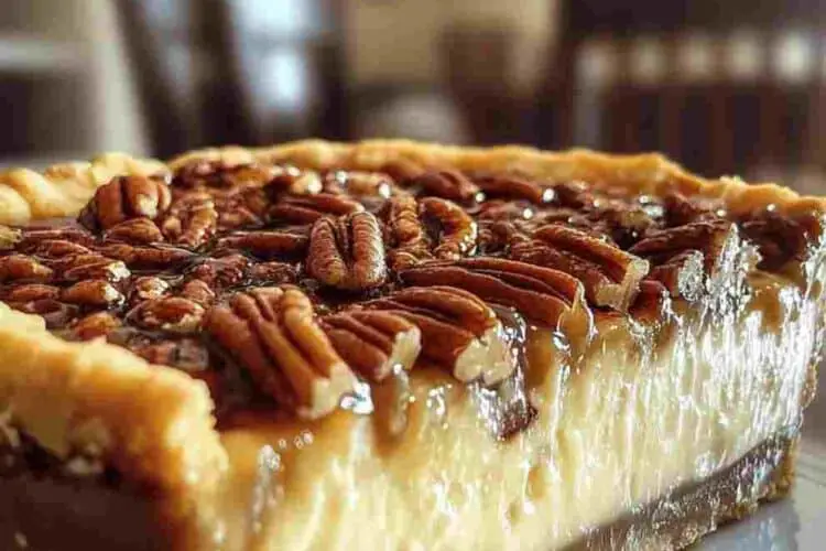 Pecan Cheesecake Pie Creamy Southern Favorite