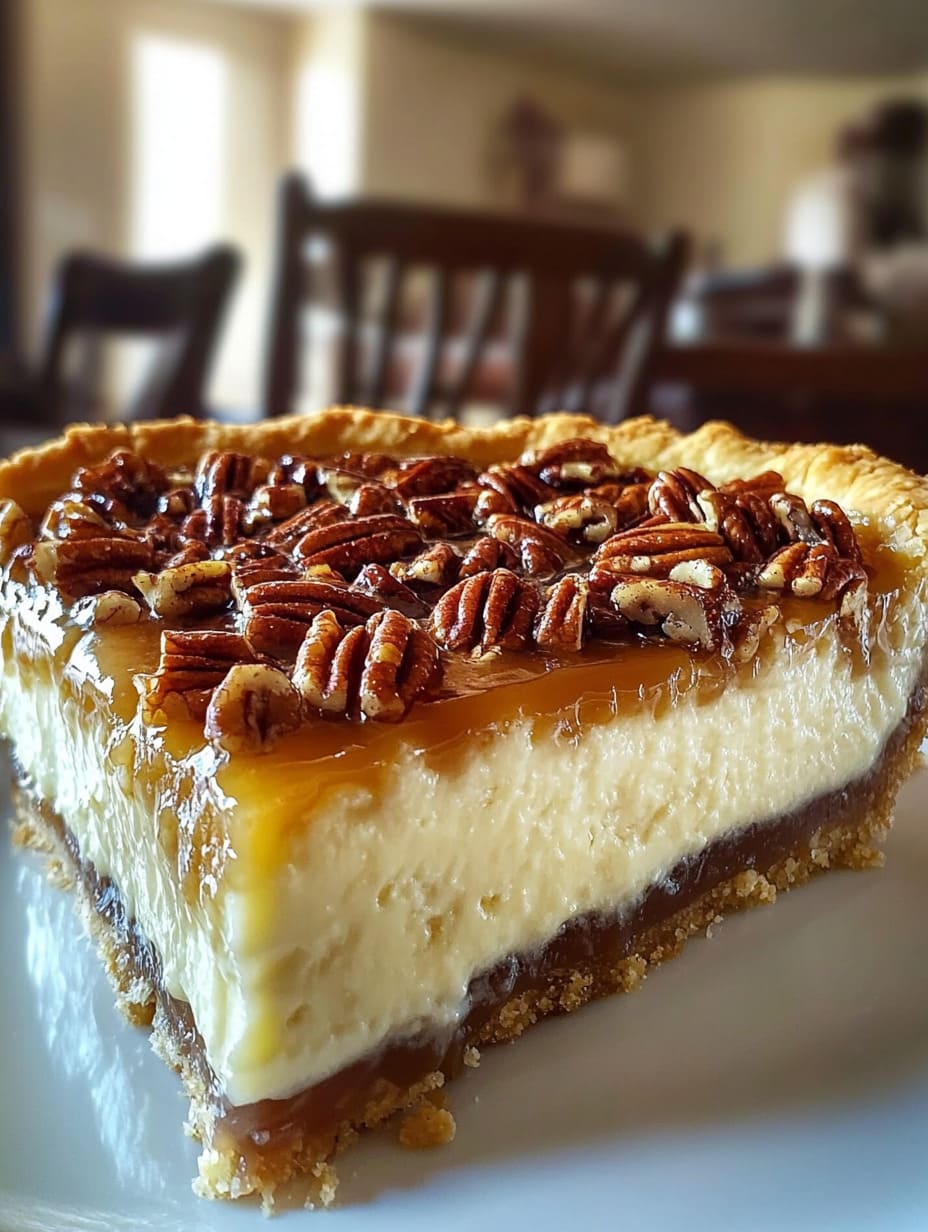 Pecan Cheesecake Pie – Southern Dessert Mashup