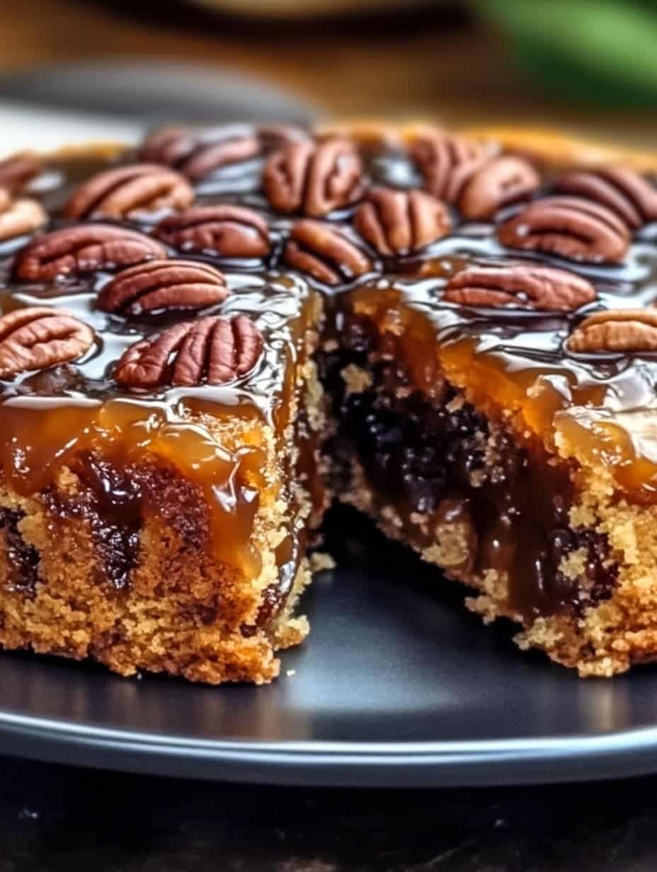 Pecan Upside Down Cake Recipe | Buttery Caramel Dessert