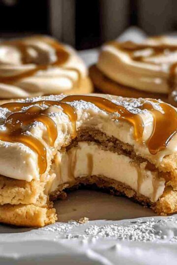 Salted Caramel Cheesecake Cookies
