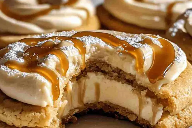 Salted Caramel Cheesecake Cookies