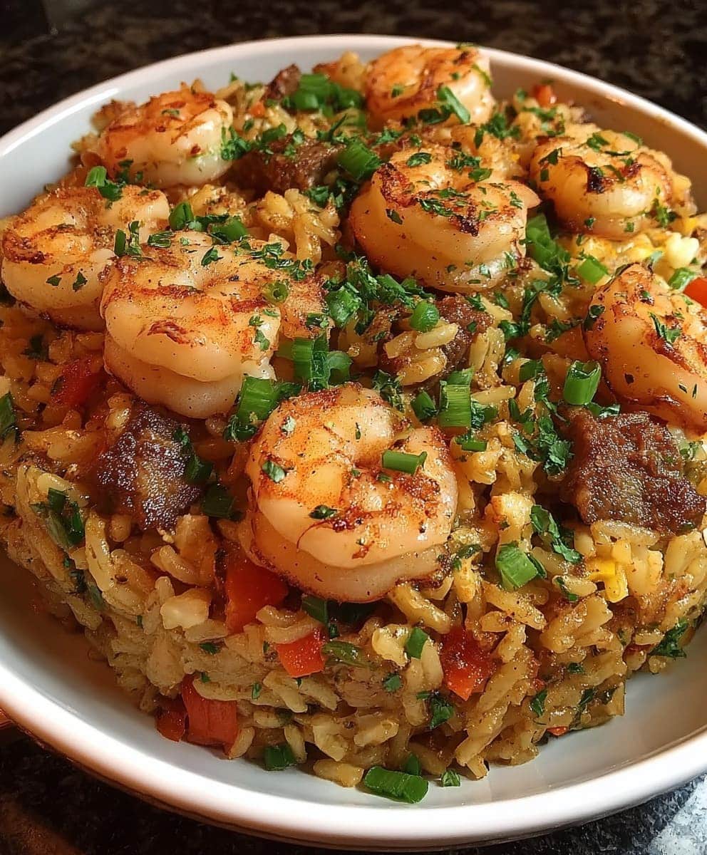 Shrimp Dirty Rice Skillet Easy Cajun One-Pan Dinner
