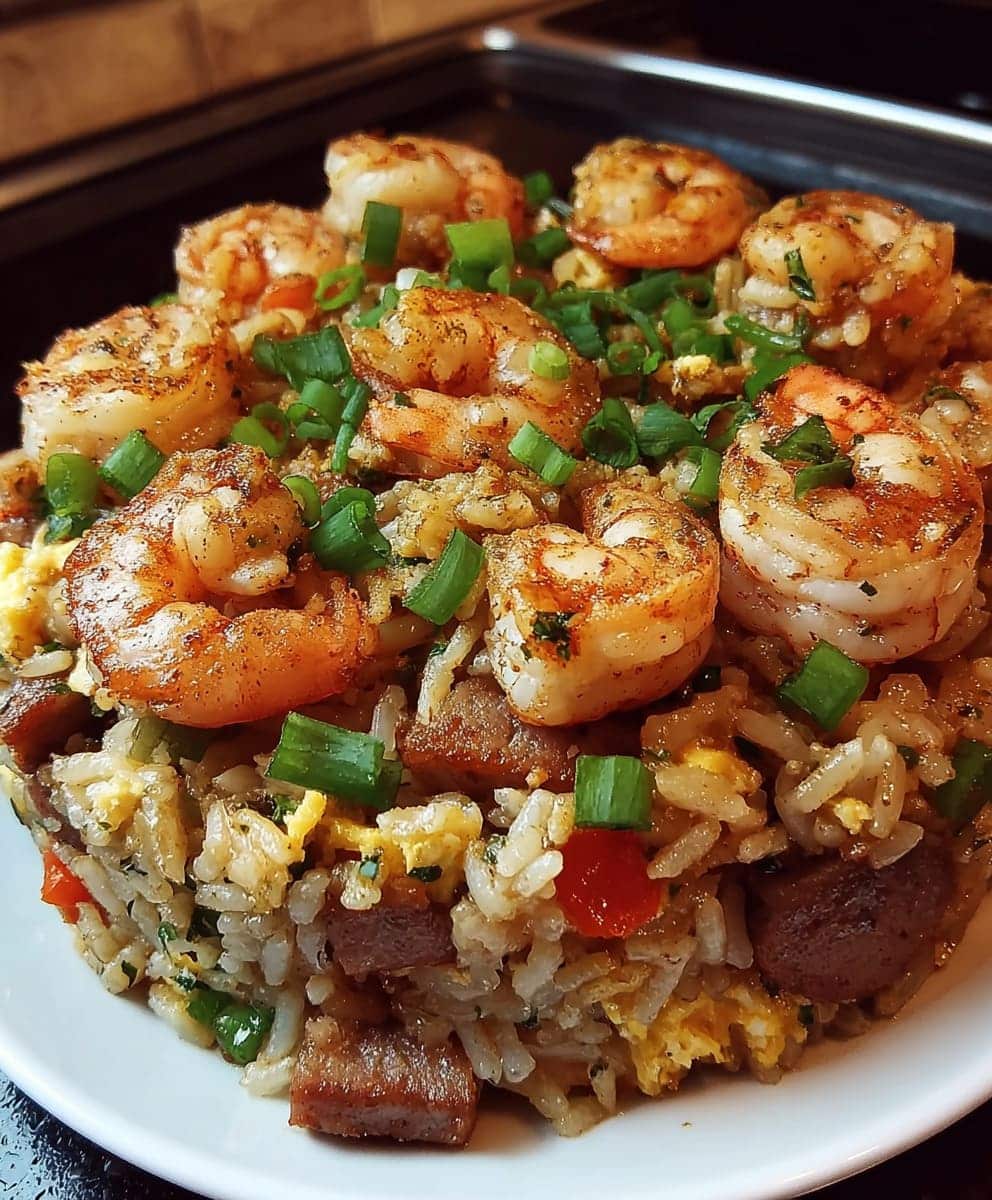 Shrimp Dirty Rice Skillet Easy Cajun One-Pan Dinner