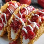 Strawberry Crunch Cheesecake Tacos Recipe