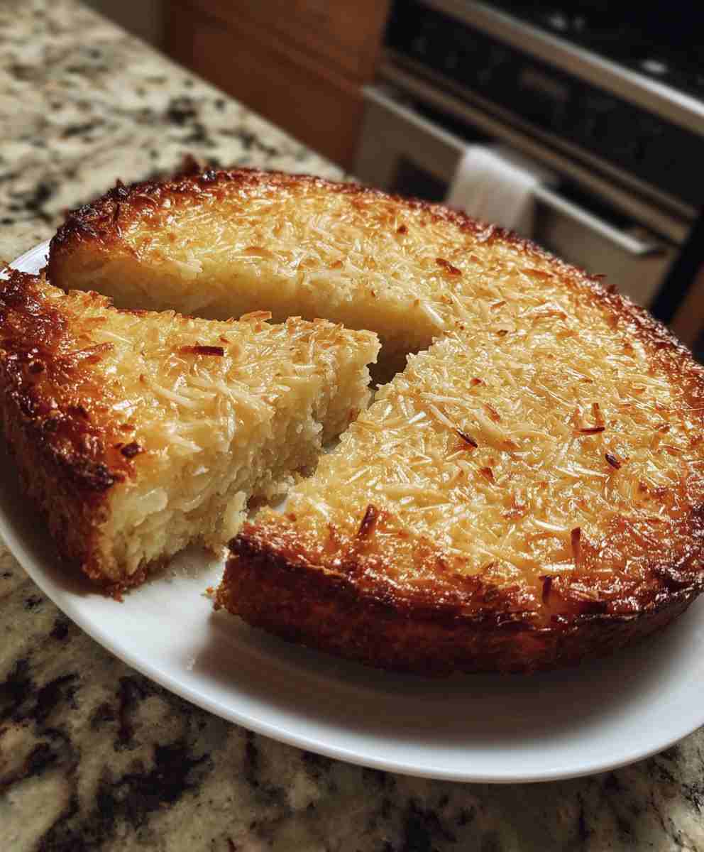 Crustless Coconut Pie  Easy Creamy Dessert