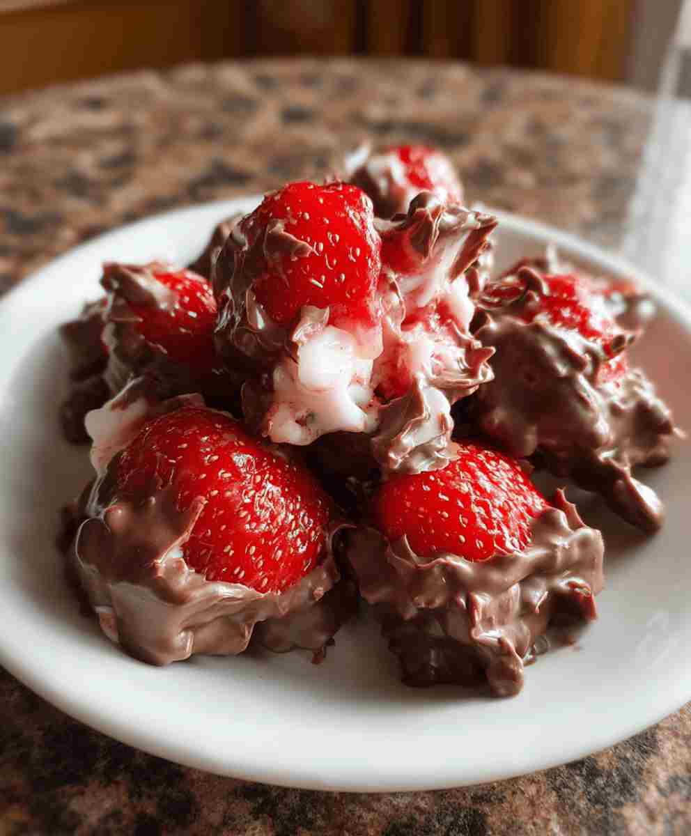 Chocolate Strawberry Yogurt Clusters Recipe