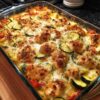 Loaded Chicken Zucchini Bake