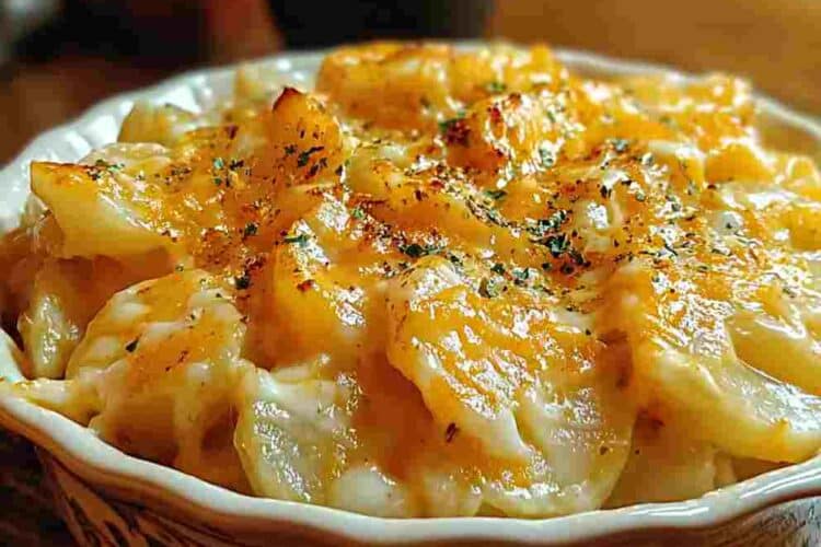 Easy Crockpot Cheesy Potatoes