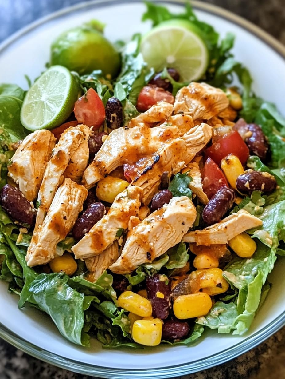Zesty Southwest Chicken Salad with Lime-Cumin Dressing