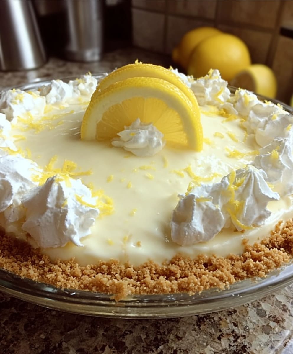 no-bake cream cheese lemonade pie