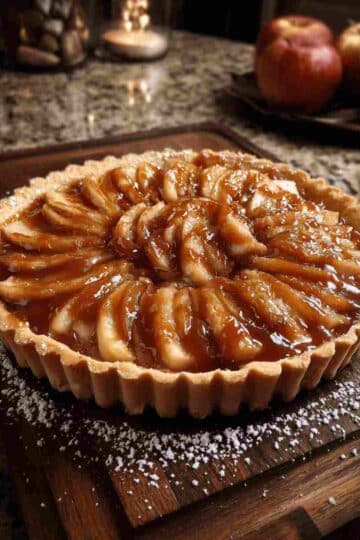 Apple Cider Caramel Tart Best Fall Dessert Recipe