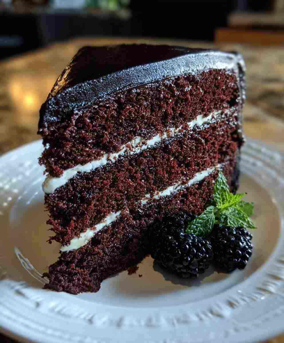 Black Velvet Cake Recipe Moist Dramatic Dessert