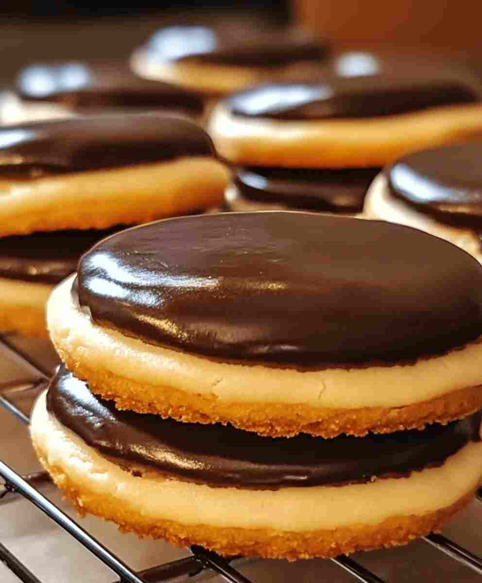 Boston Cream Pie Cookies