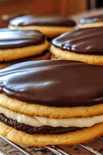 Boston Cream Pie Cookies