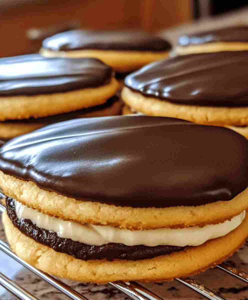 Boston Cream Pie Cookies