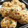 Breakfast Protein Biscuits with Ham or Mediterranean Flavors