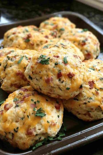 Breakfast Protein Biscuits with Ham or Mediterranean Flavors